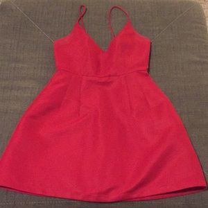 Red cocktail dress